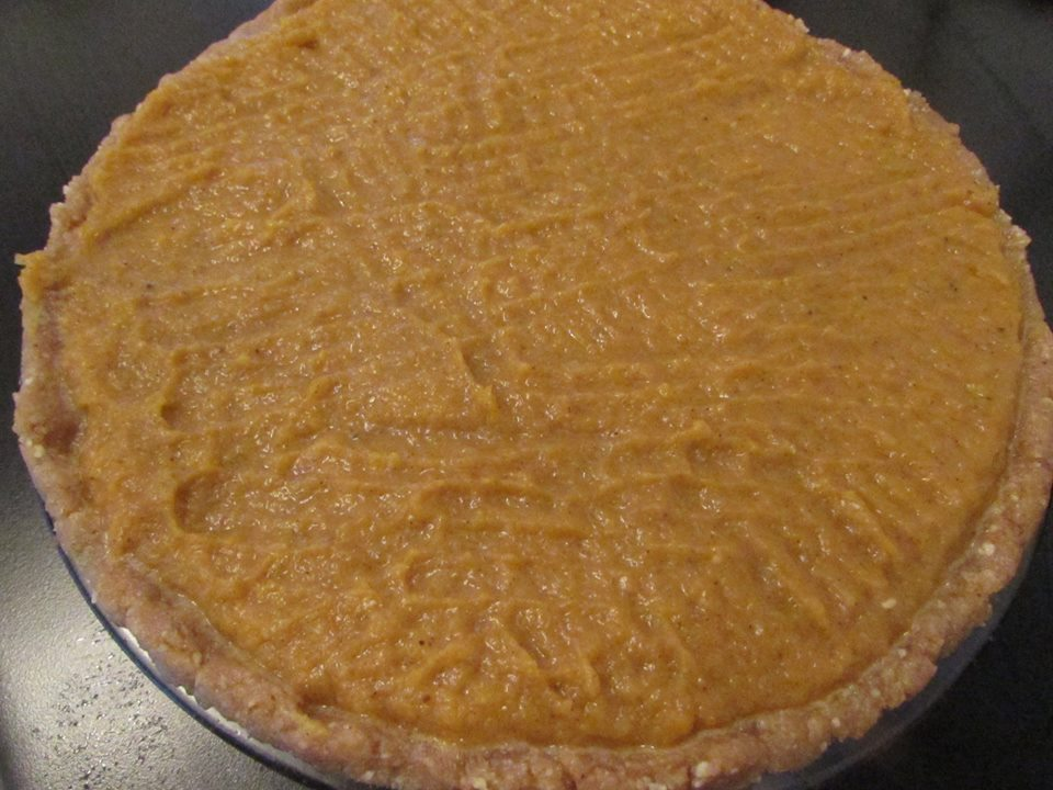 Toronto Nutritionist Janet Zdichavsky Pumpkin Coconut Cream Pie w Drizzled Chocolate + Walnut Crust 3